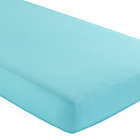 Solid Aqua Crib Fitted Sheet
