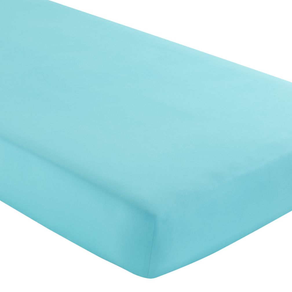 Crib Fitted Sheet (Aqua)