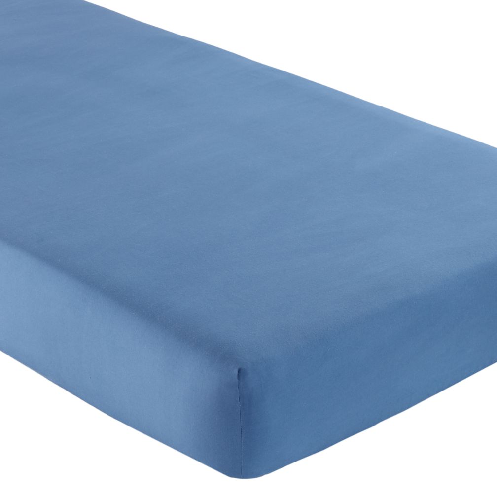 Crib Fitted Sheet (Blue)