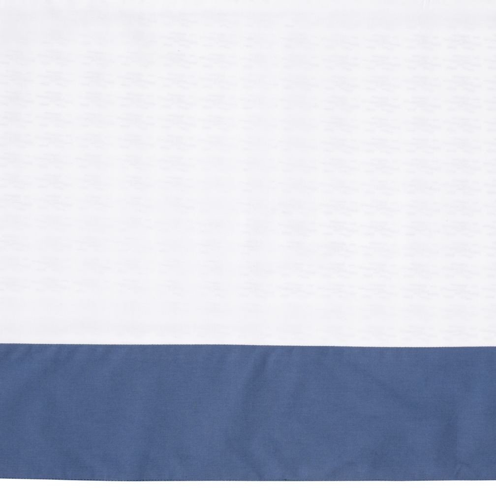 Fine Prints Reversible Crib Skirt (Blue Fish)