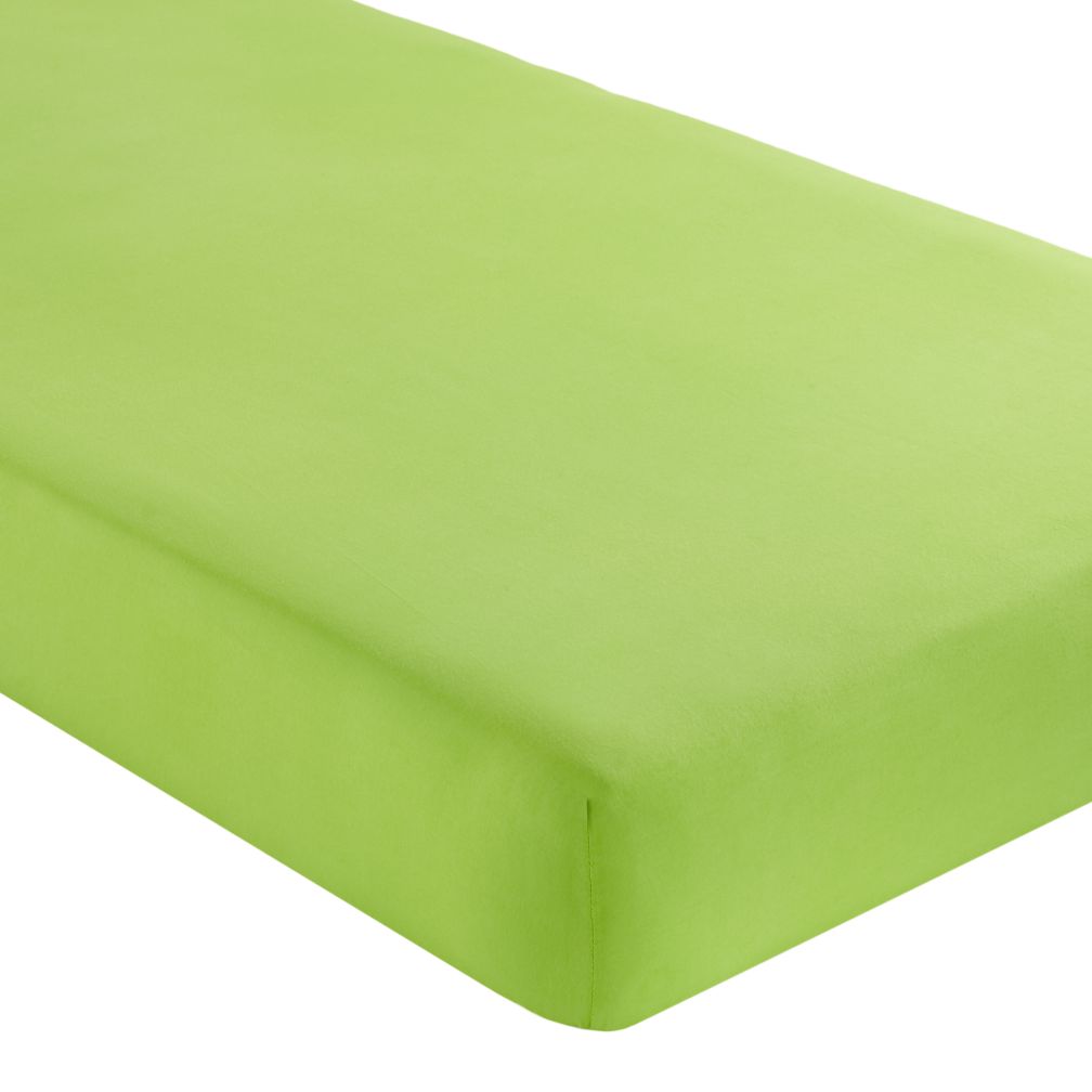 Crib Fitted Sheet (Solid Green)