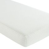 Crib Fitted Sheet (Green XO Print)