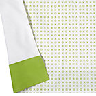 Green XO Crib Skirt