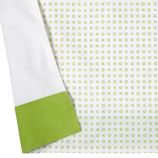 Fine Prints Crib Skirt (Green XO)