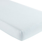 Aqua Diamonds Crib Fitted Sheet
