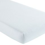 Crib Fitted Sheet (Aqua Diamond Print)