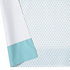 Aqua Diamonds Crib Skirt