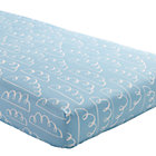 Lt. Blue Clouds Crib Fitted Sheet