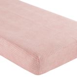 Crib Fitted Sheet (Pink Leaf)