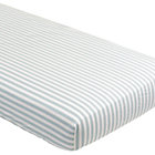 Blue Stripe Crib Fitted Sheet