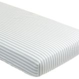 Crib Fitted Sheet (Blue Stripe)