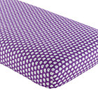 Purple Elephant Crib Fitted Sheet