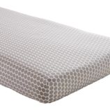 Crib Fitted Sheet (Khaki Dot)