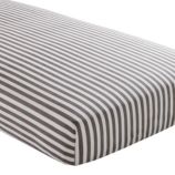 Crib Fitted Sheet (Grey Stripe)