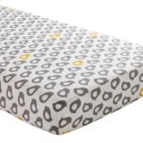 Crib Fitted Sheet (Grey Chick)