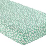 Crib Fitted Sheet (Green Leaf)