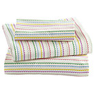 Princess and Pea Stripe Toddler Sheet Set (includes 1 fitted sheet, 1 flat sheet and 1 case)
