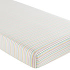 Princess and Pea Multi Stripe  Crib Fitted Sheet