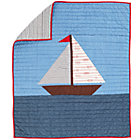 Blue Sail On Crib Quilt