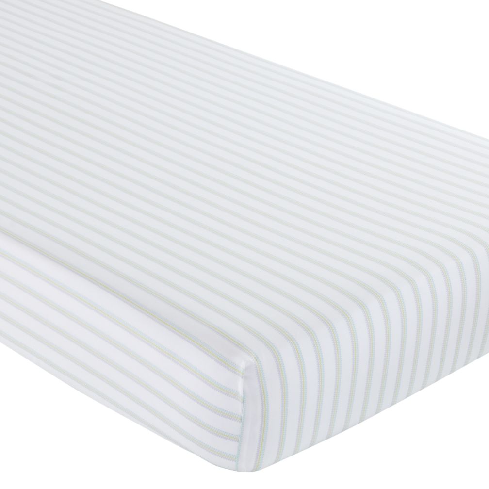 Crib Fitted Sheet (Seersucker Stripe)