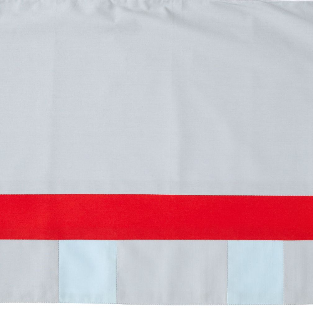 Solid Stripes Crib Skirt
