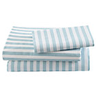 Twin Blue Stripe Sheet Set(includes 1 fitted sheet, 1 flat sheet and 1 case)