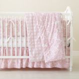 With a Flourish Crib Bedding (Pink)