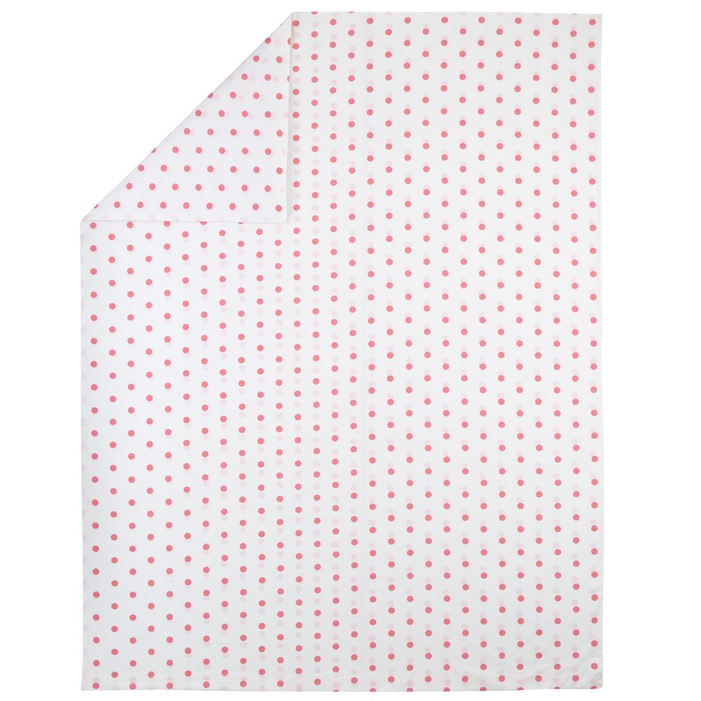 Twin Pink Polka Dot Duvet Cover