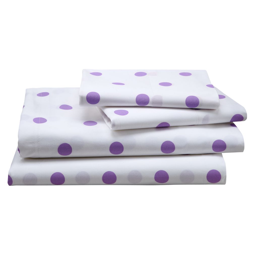 Polka Dot Sheet Set (Purple)