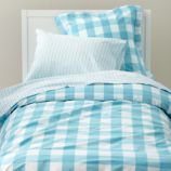 Breezy Gingham Duvet Cover (Blue)