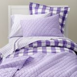 Breezy Gingham Bedding (Lavender)