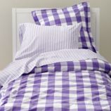 Breezy Gingham Duvet Cover (Lavender)