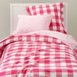 Breezy Gingham Bedding (Hot Pink)