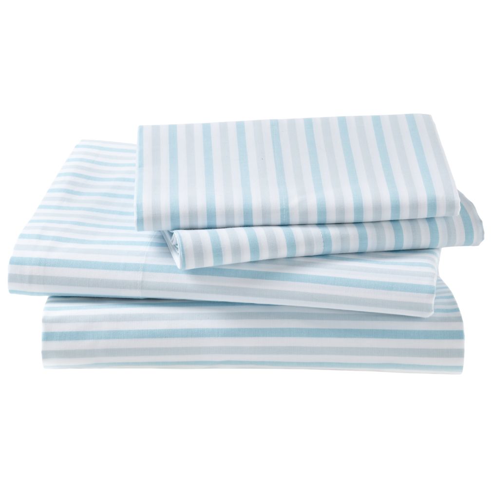 Breezy Stripe Sheet Set (Blue)