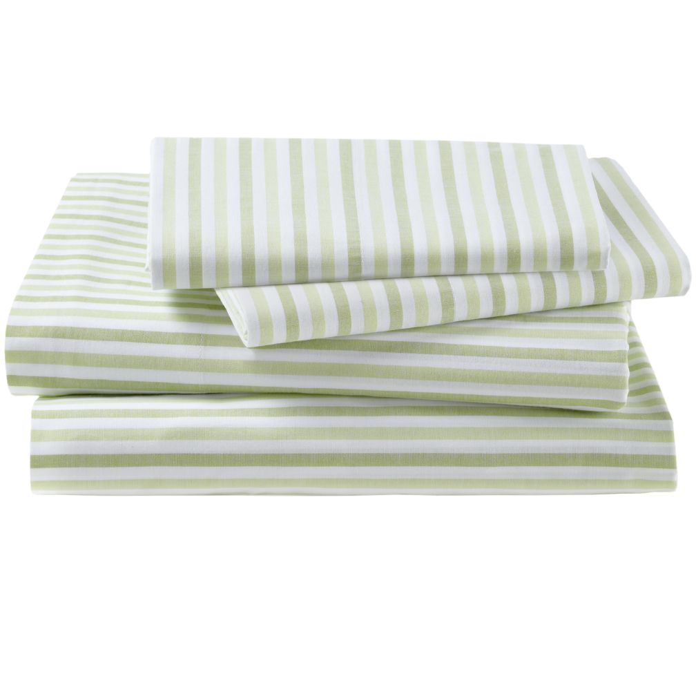 Breezy Stripe Sheet Set (Green)