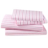 Breezy Stripe Sheet Set (Hot Pink)