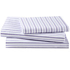 Twin Lavender Stripe Sheet Set(includes 1 fitted sheet, 1 flat sheet and 1 case)