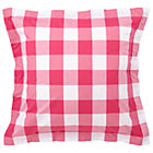 Hot Pink Gingham Euro Sham