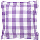 Lavender Gingham Euro Sham