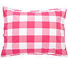 Hot Pink Gingham Sham