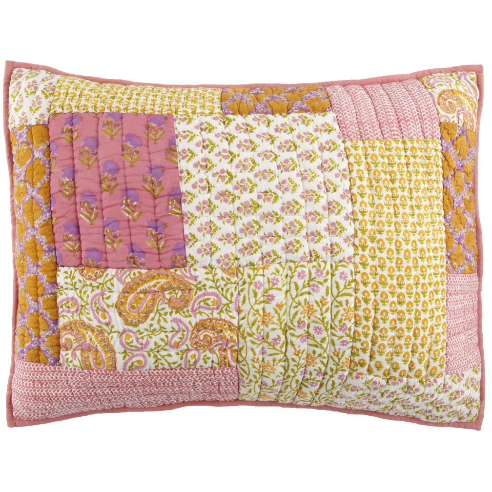 Handpicked Patchwork Quilted Sham