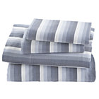 Full Blue Herringbone Sheet Set(includes 1 fitted sheet, 1 flat sheet and 2 cases)