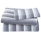 Twin Blue Herringbone Sheet Set (includes 1 fitted sheet, 1 flat sheet and 1 case)