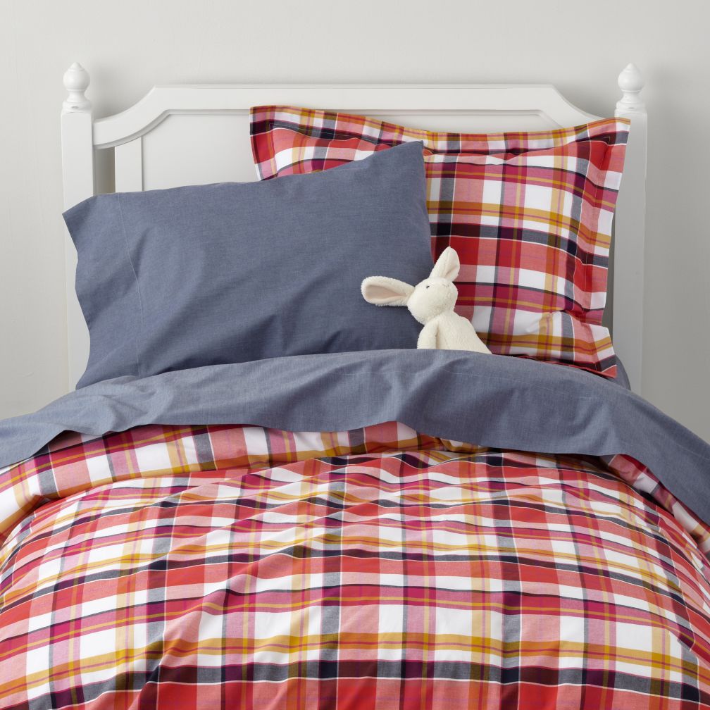 Pick Your Plaid Duvet Cover (Pink)