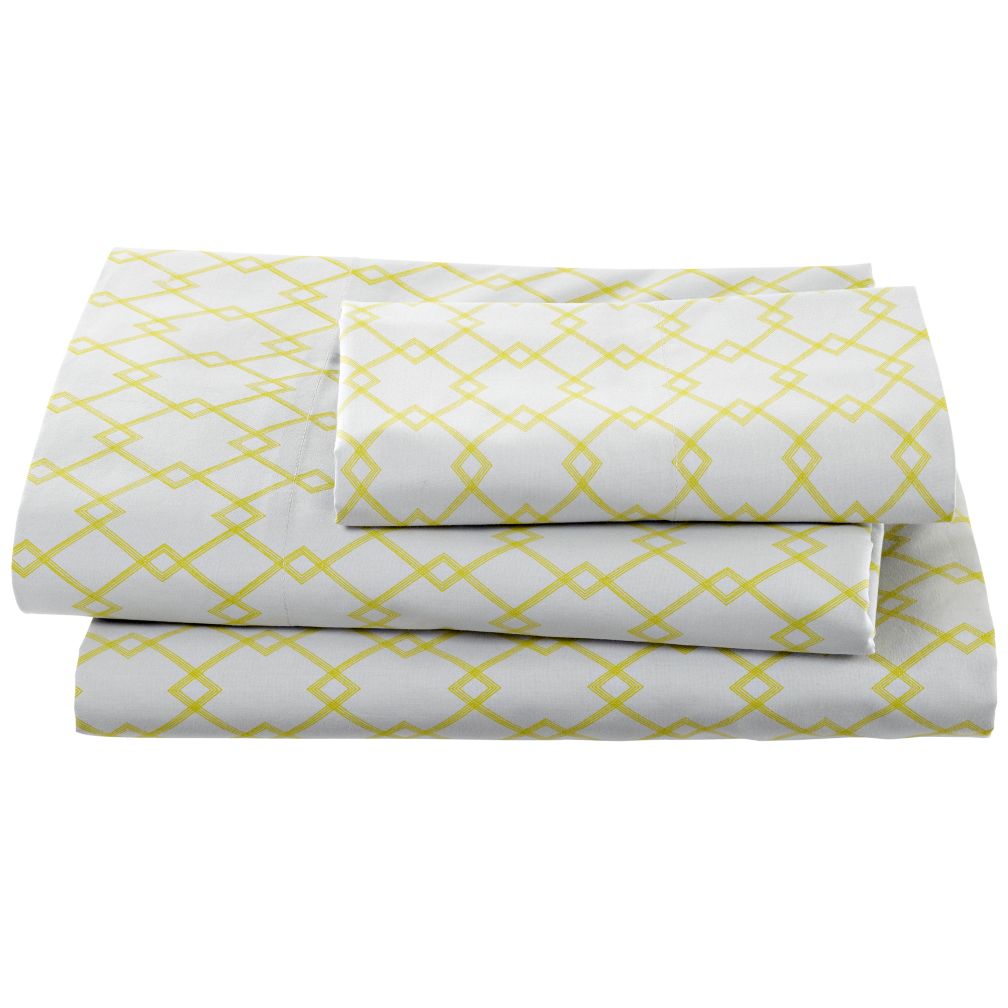 Grey Diamonds Sheet Set (Twin)