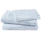 Twin Blue Waves Sheet Set(includes 1 fitted sheet, 1 flat sheet and 1 case)