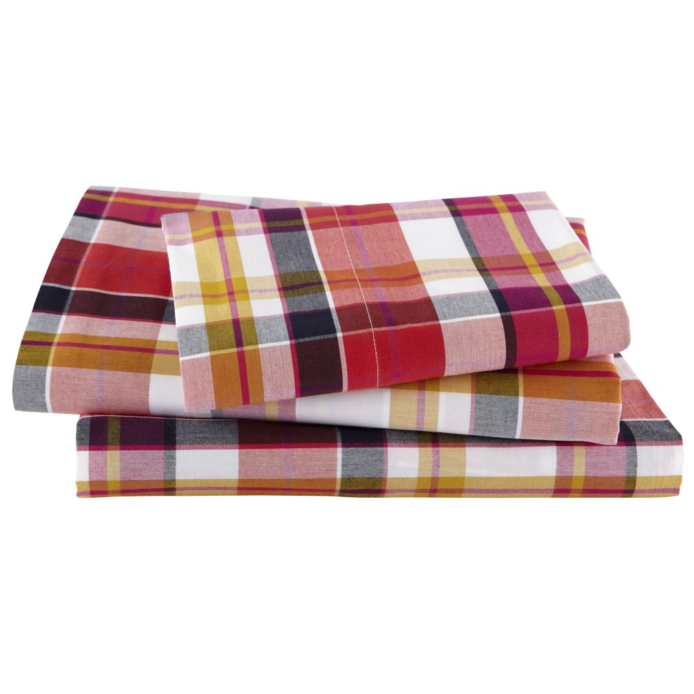 Pick Your Plaid Pink Sheet Set (Twin)