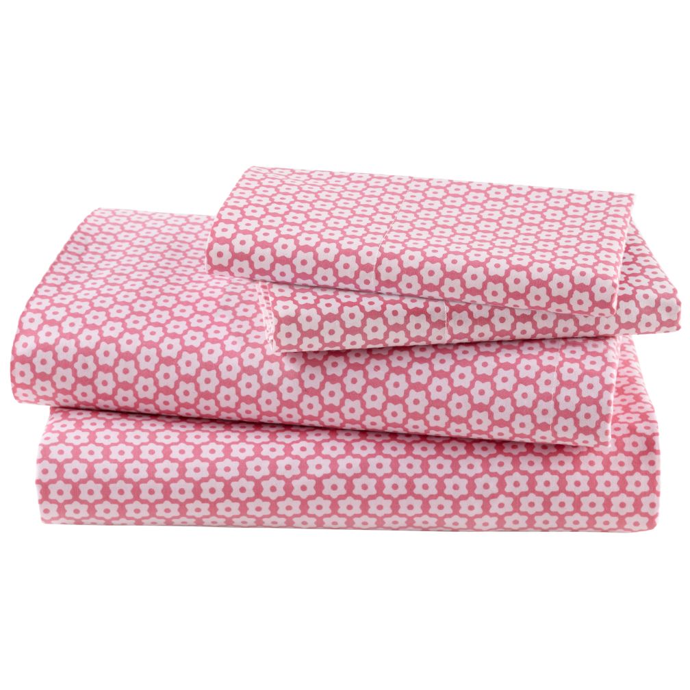 Little Pink Flowers Sheet Set