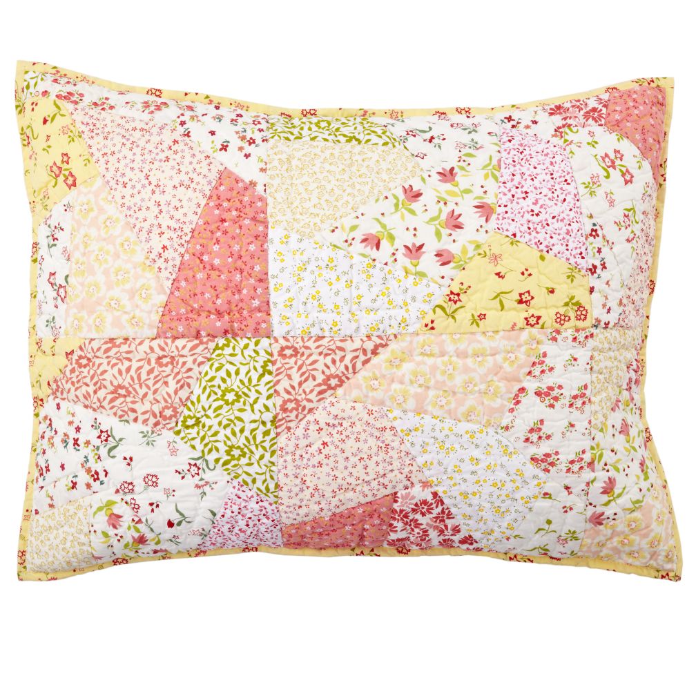 Puzzle Patch Quilted Sham