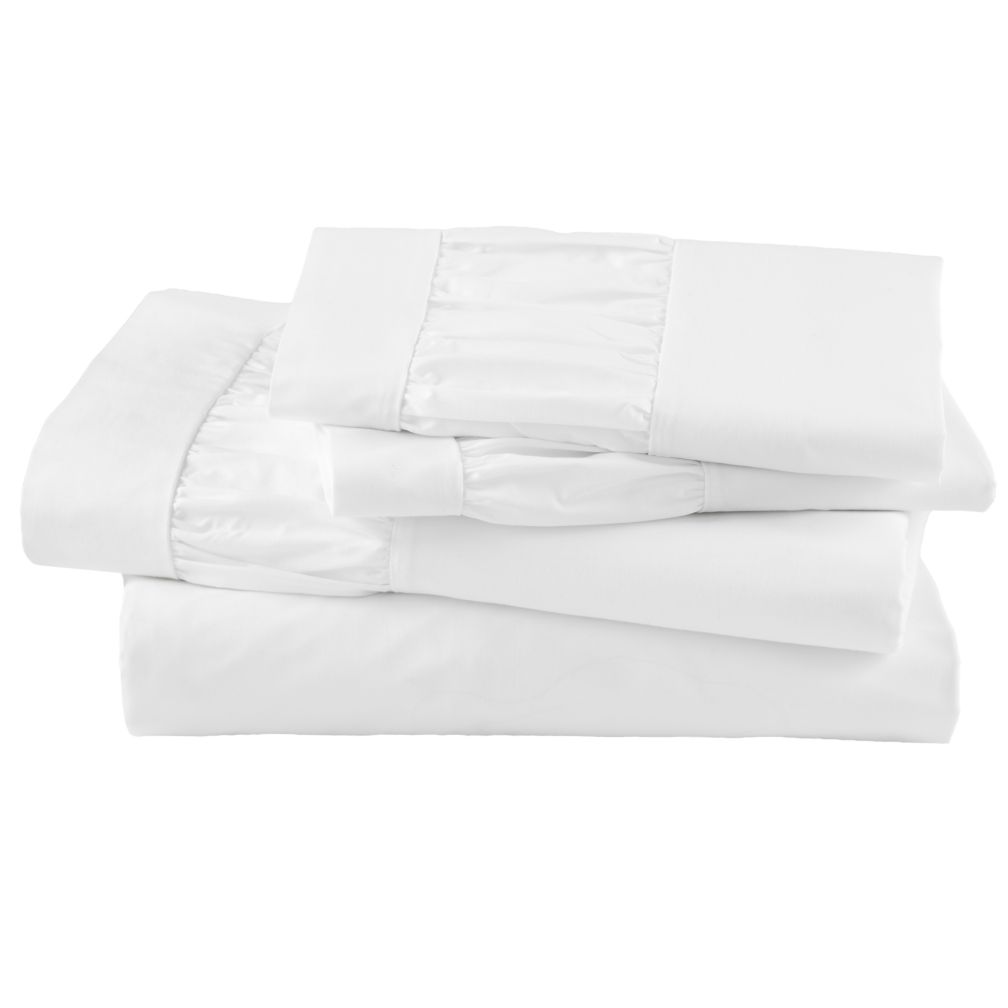 Thrilled to be Frilled Sheet Set (White)